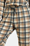 Zivame Print Fusion Knit Poly Pyjama Set - Frozen Dew — thumbnail 6